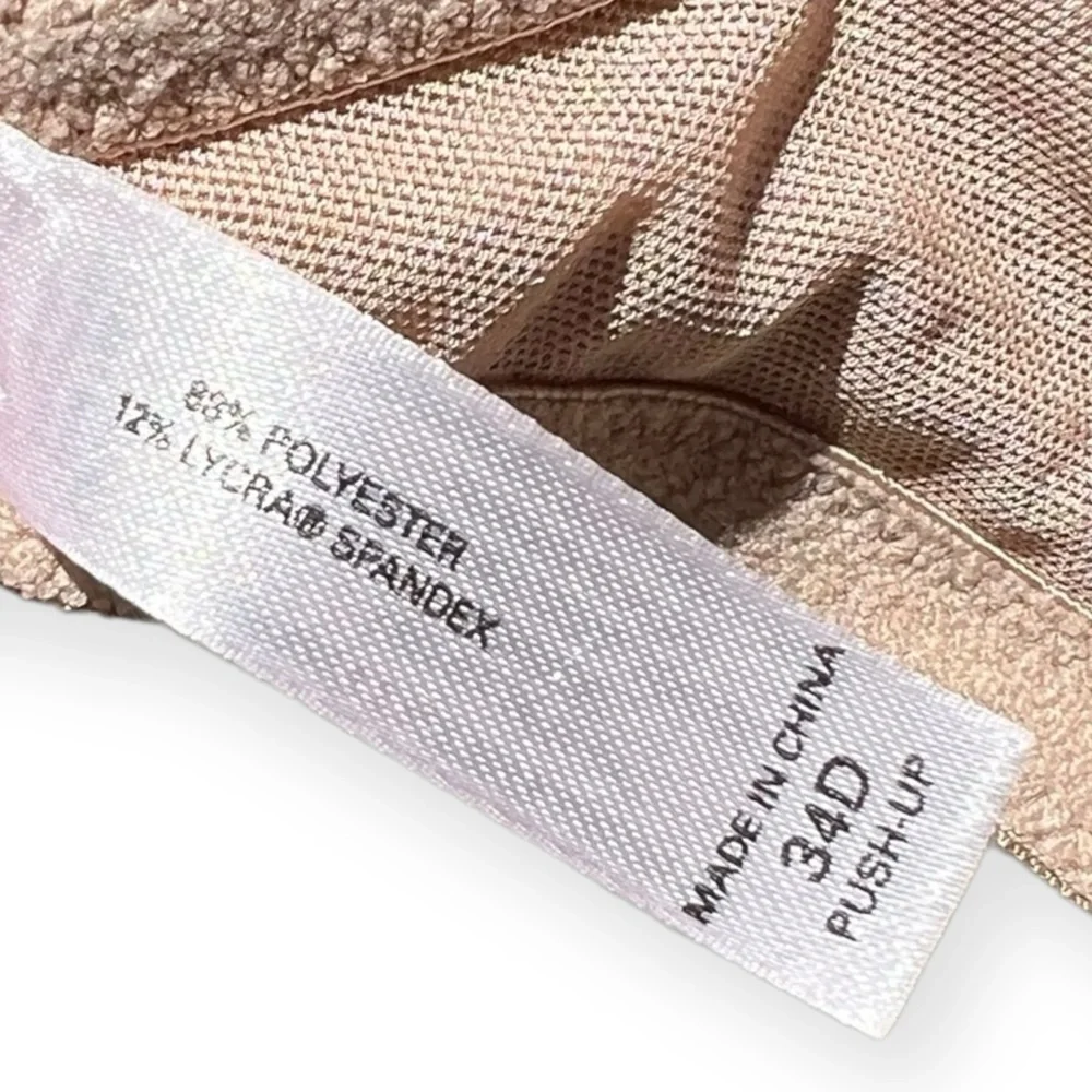 🌻Victoria's Secret Very Sexy (Gel Inserts) Nude Push-Up Bra Size 34D